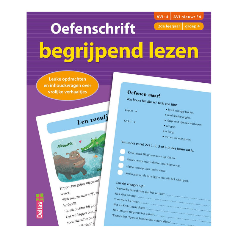 (AVI:4 AVI nieuw:E4) (2de leerjaar - groep 4): Leuke opdrachten en inhoudsvragen over vrolijke verhaaltjes (Oefenschrift begrijpend lezen