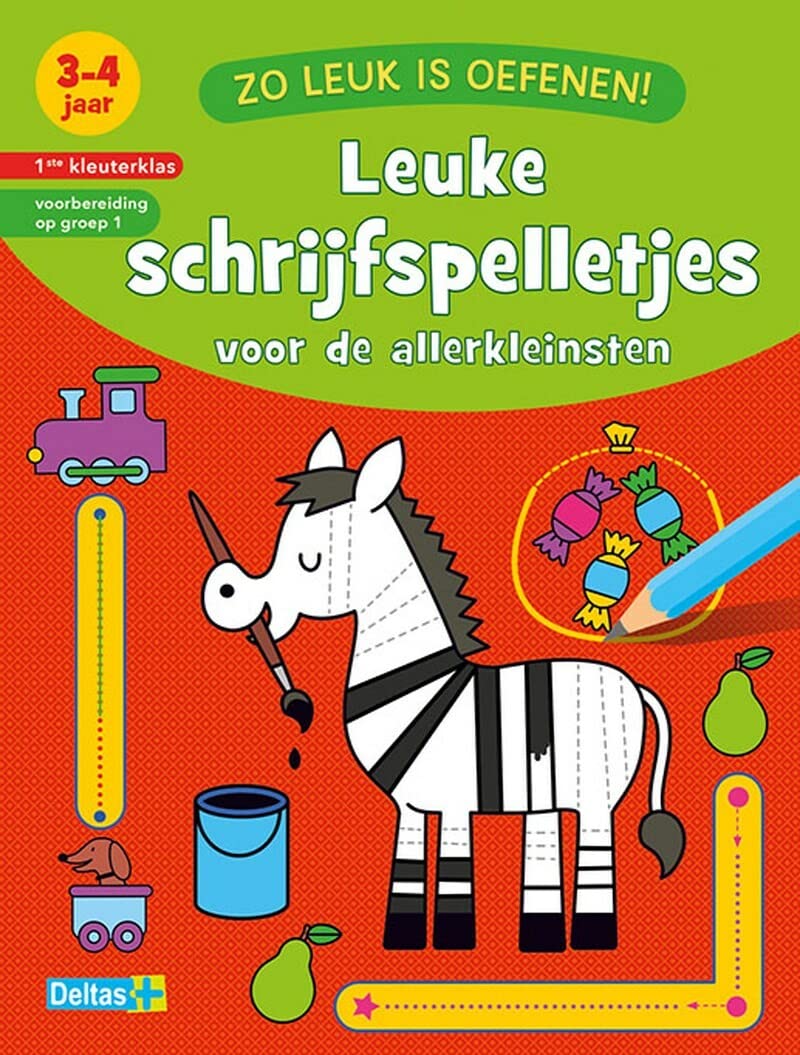 Zo leuk is oefenen! Leuke schrijfspelletjes (3-4 j.): 3-4 jaar - 1ste kleuterklas - voorbereiding op groep 1