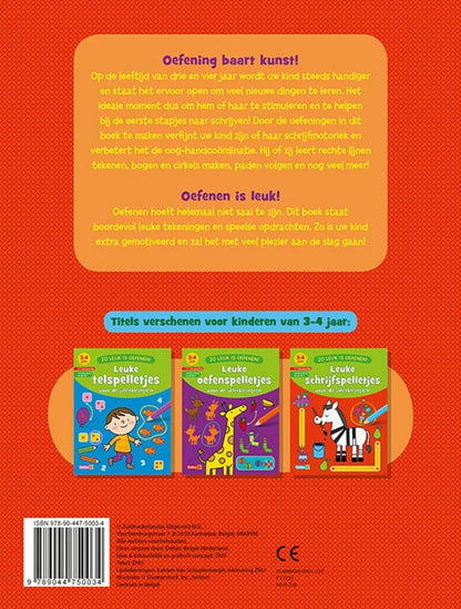 Zo leuk is oefenen! Leuke schrijfspelletjes (3-4 j.): 3-4 jaar - 1ste kleuterklas - voorbereiding op groep 1
