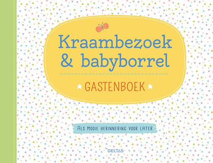 Kraambezoek & babyborrel - Gastenboek: Als mooie herinnering voor later