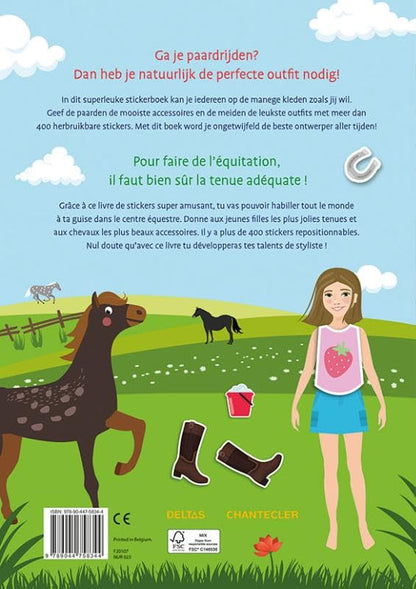 Manege Sticker Fun - Aankleedpoppen / Manege Sticker Fun - Poupées à habiller: Avec plus de 400 stickers repositionnables