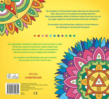 Mandala - Kleuren op nummer / Mandala - Coloriages codés: Kleuren op nummer / Mandala Magic - Coloriages codés