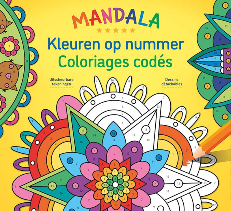 Mandala - Kleuren op nummer / Mandala - Coloriages codés: Kleuren op nummer / Mandala Magic - Coloriages codés