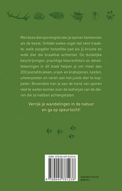 Diersporen: ruim 200 diersporen eenvoudig herkennen (Veldgids