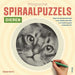 Magische spiraalpuzzels - Dieren: Kleur de spiraal helemaal in en ontdek welk dier er in ierdere puzzel verborgen zit!