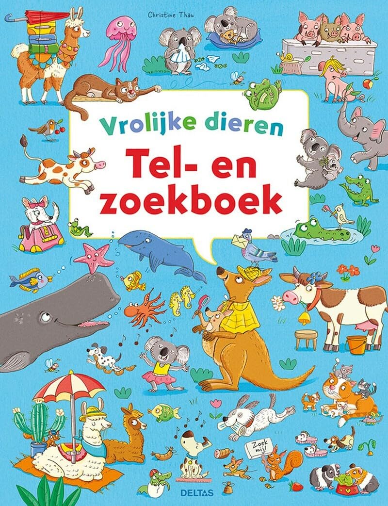 Tel- en zoekboek: vrolijke dieren