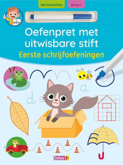 Oefenpret met uitwisbare stift - Eerste schrijfoefeningen (5-6 j.