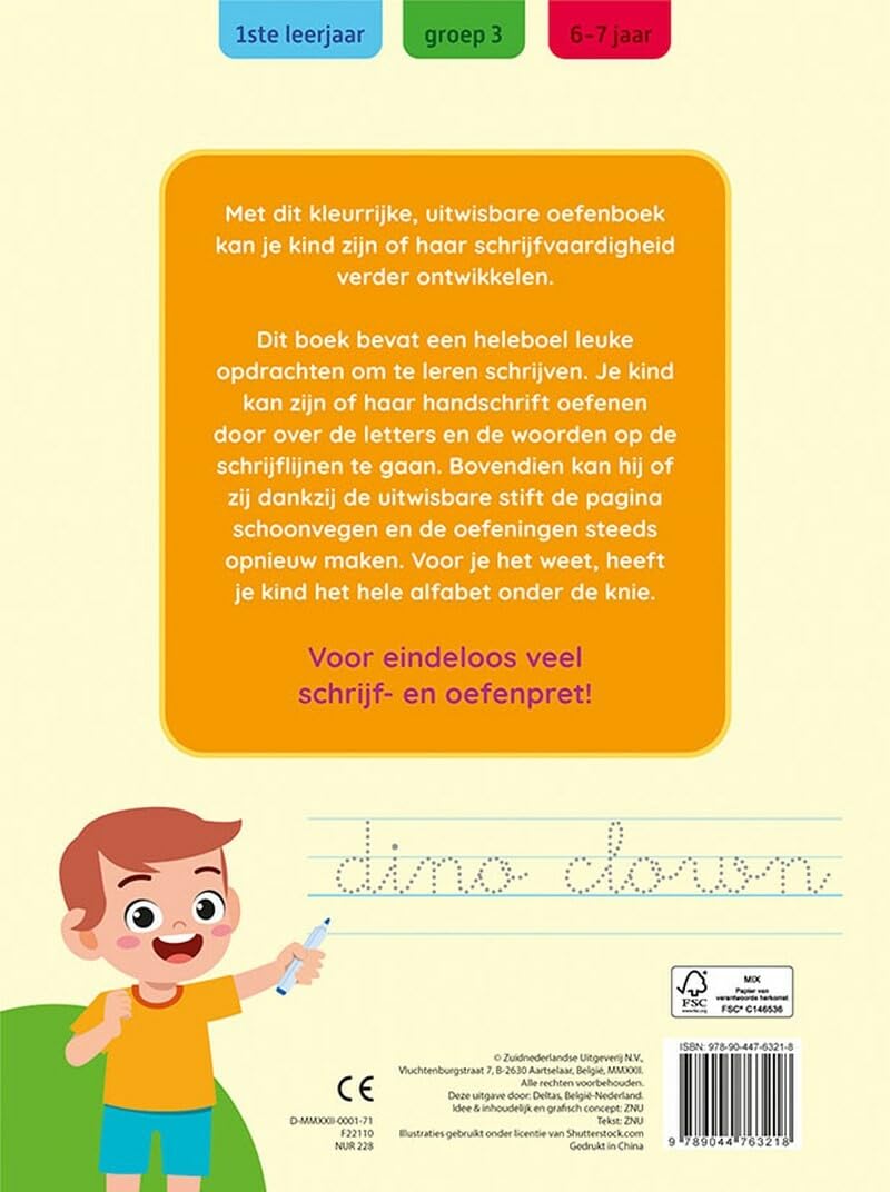 Oefenpret met uitwisbare stift - Ik leer schrijven (6-7 j.