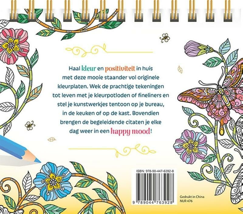 Think happy! Inspirerende kleurplaten