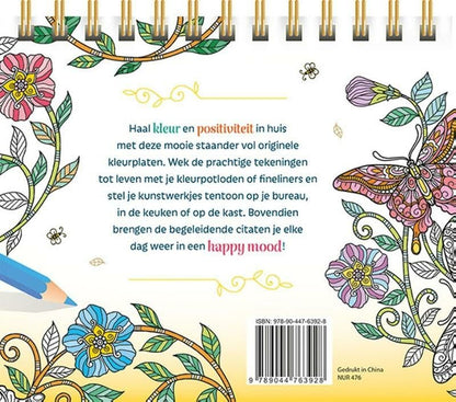 Think happy! Inspirerende kleurplaten