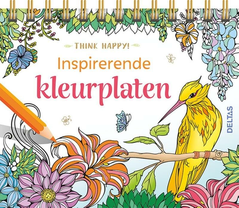 Think happy! Inspirerende kleurplaten
