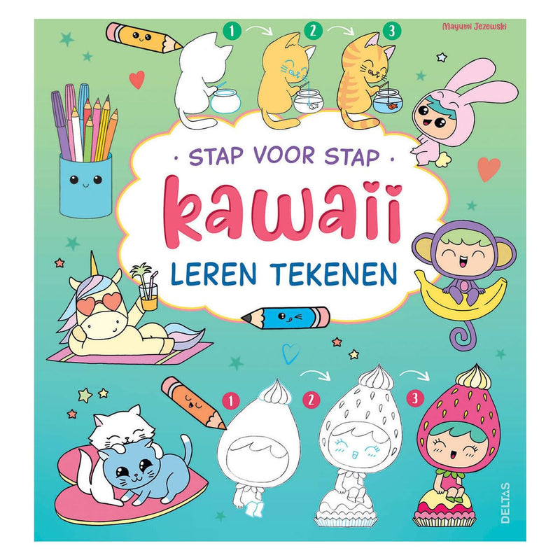 Stap voor stap kawaii leren tekenen