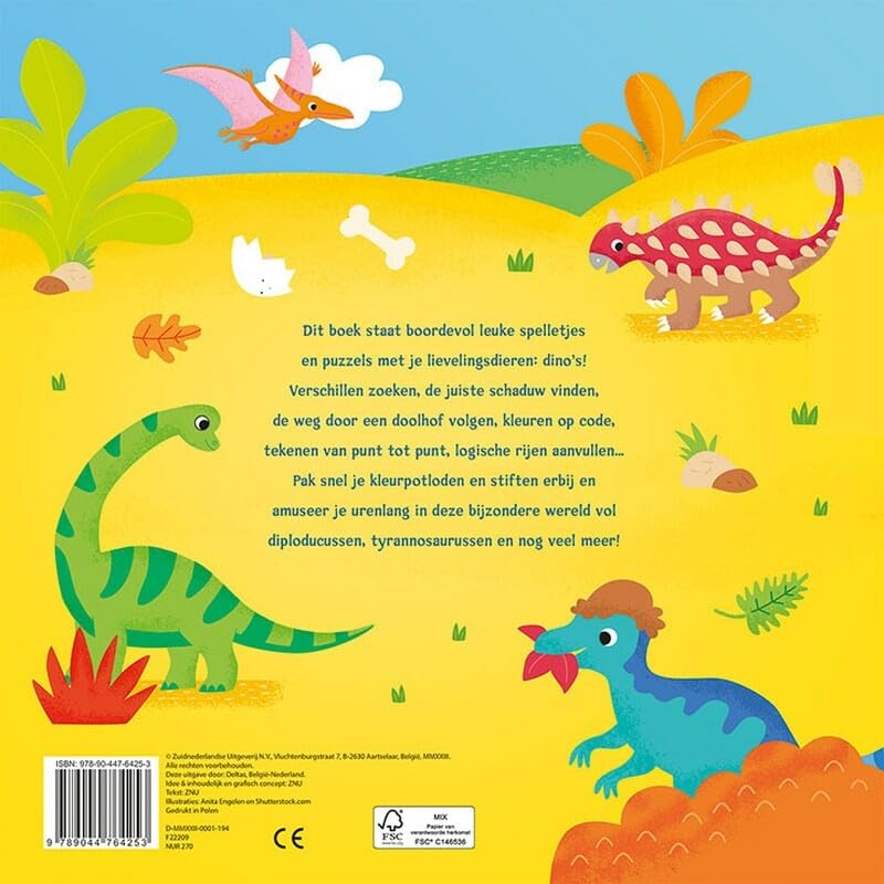 Het leukste dino spelletjesboek