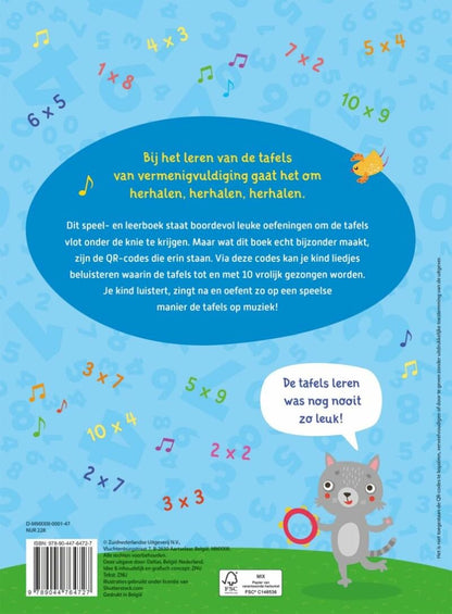 Ik oefen de tafels van vermenigvuldiging op muziek (met QR-code) (7-8 j.