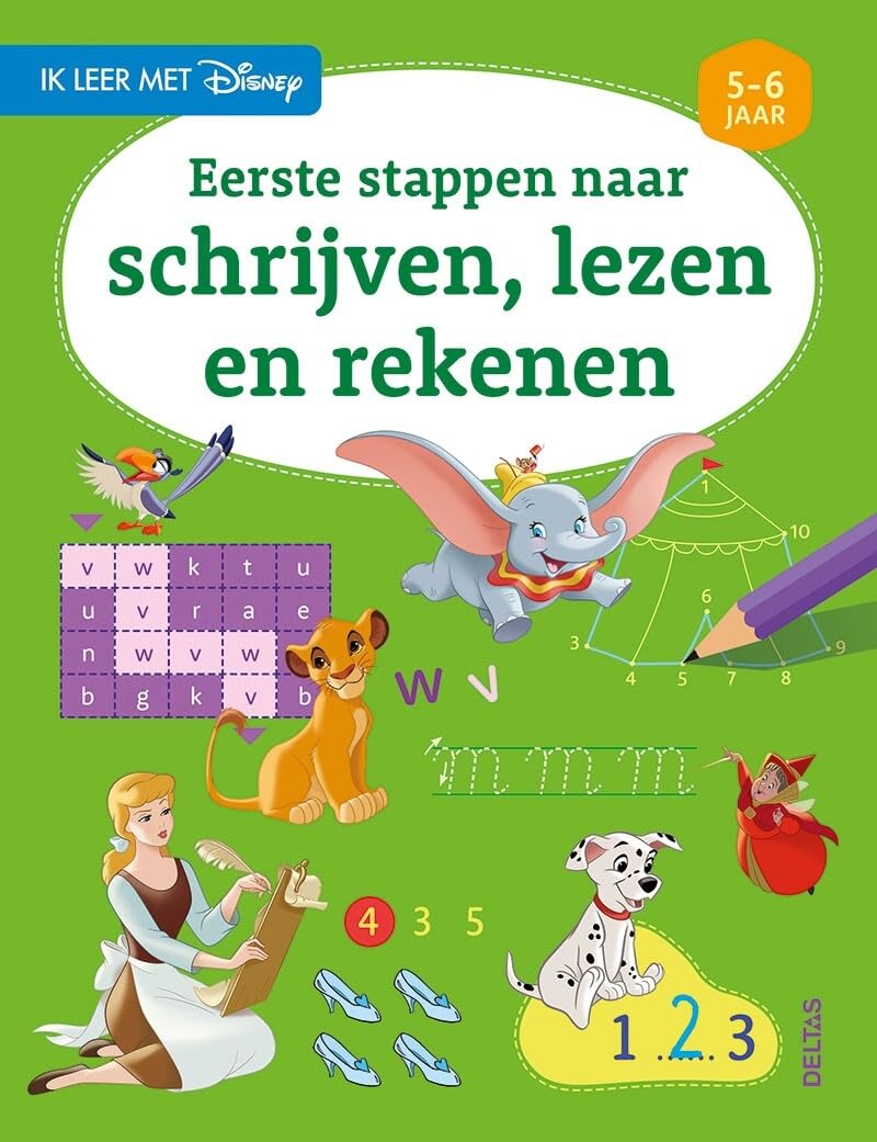 Disney Ik leer met - Eerste stappen naar schrijven, lezen en rekenen (5-6 j.