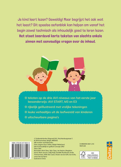 Superleuk oefenblok begrijpend lezen (AVI start - M3 - E3): Korte verhaaltjes met inhoudsvragen (Superleuk oefenblok begrijpend lezen: Korte verhaaltjes met inhoudsvragen