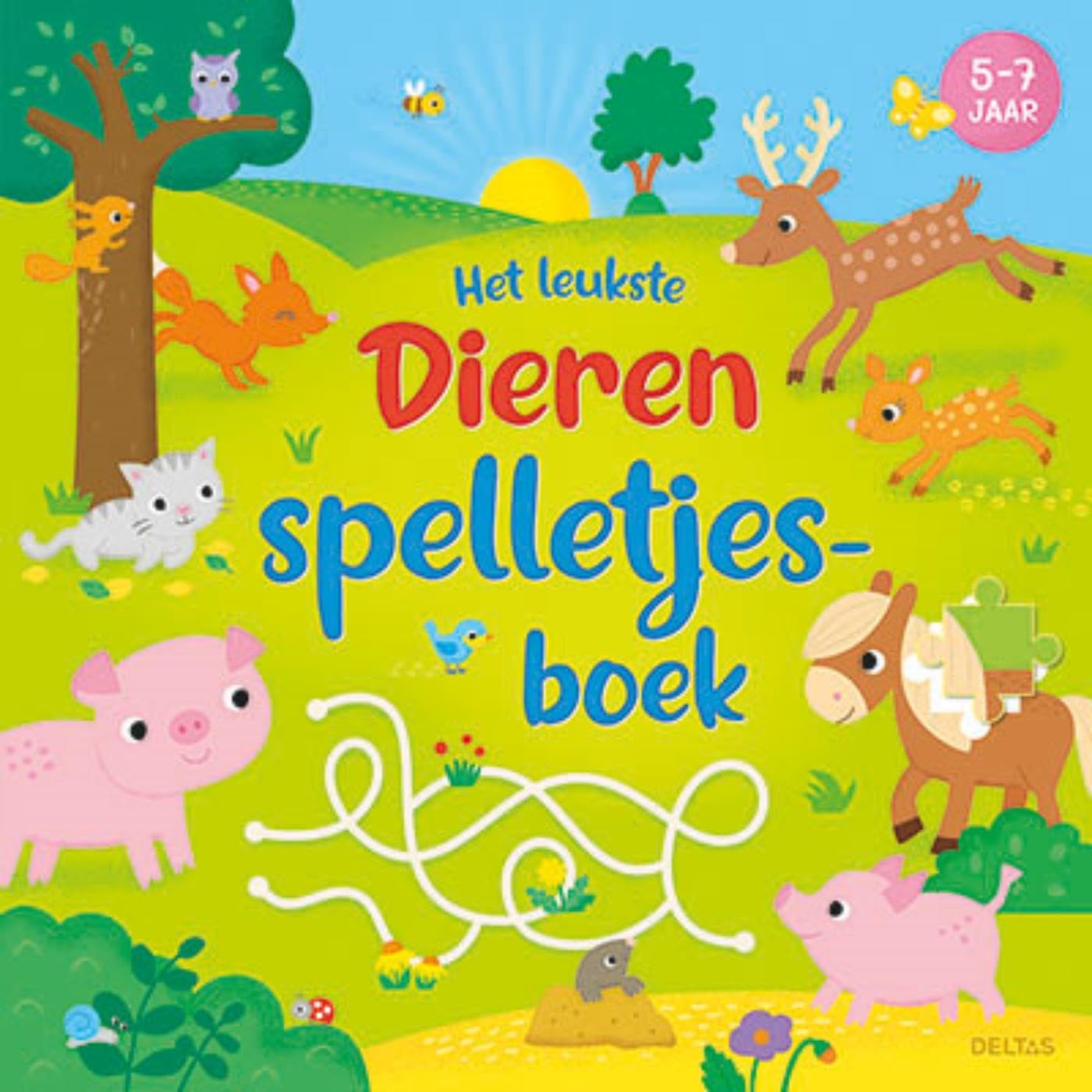 Het leukste dieren spelletjesboek (5-7 j.