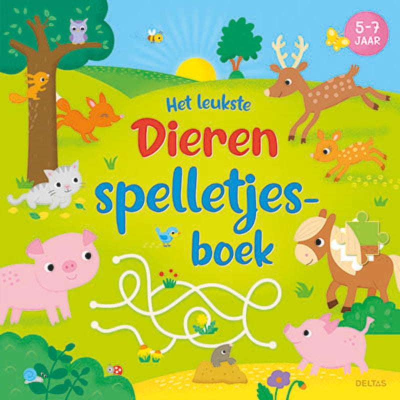 Het leukste dieren spelletjesboek (5-7 j.