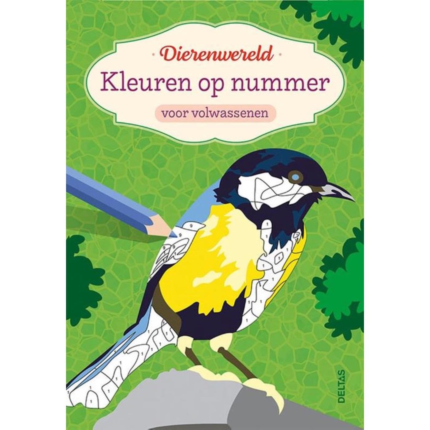 Kleuren op nummer voor volwassenen - Dierenwereld