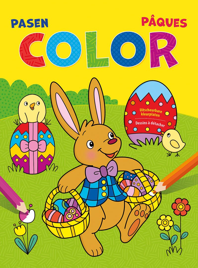 Pasen Color kleurblok / Pâques Color bloc de coloriage