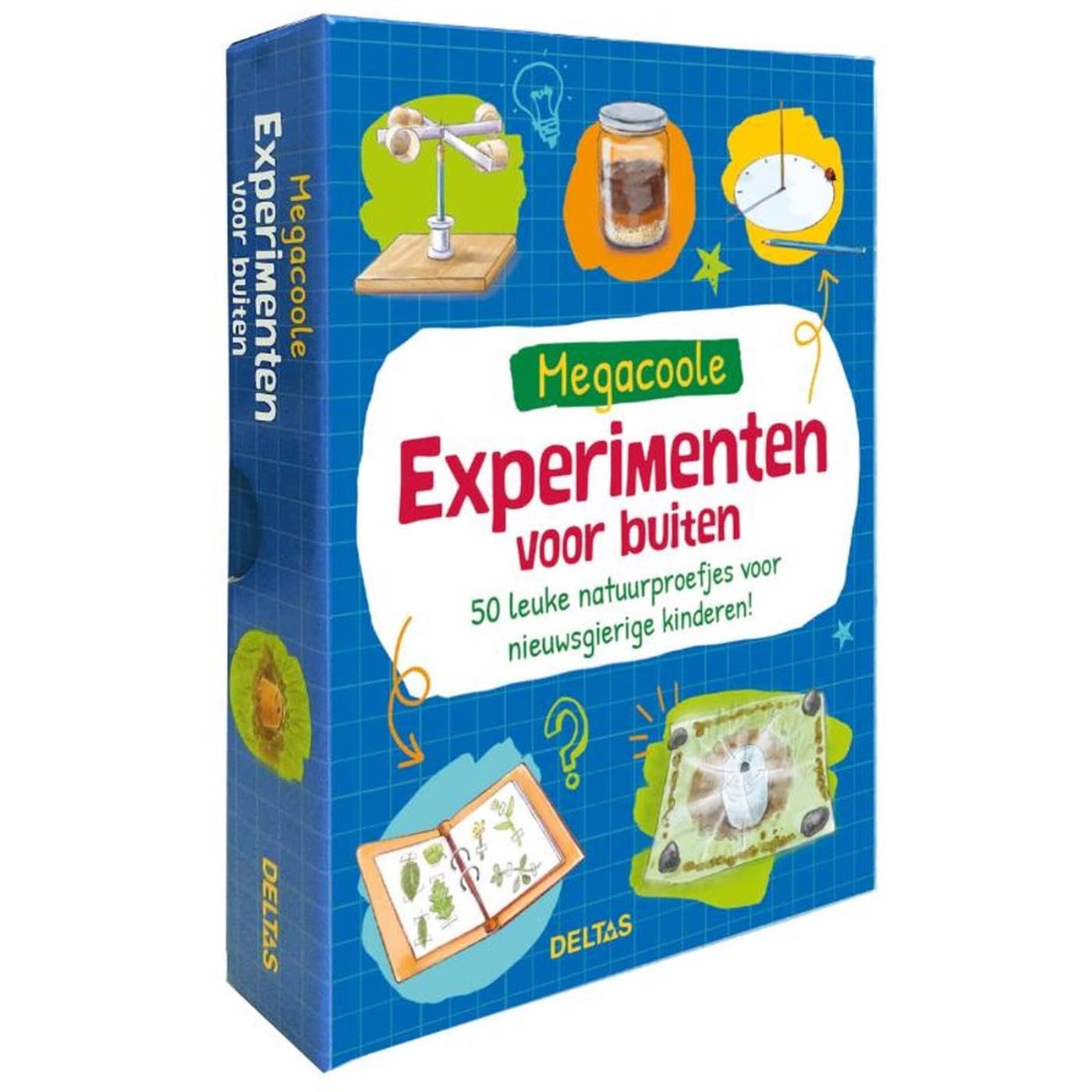 Megacoole experimenten voor buiten - doos met kaarten: 50 leuke natuurproefjes voor nieuwsgierige kinderen!