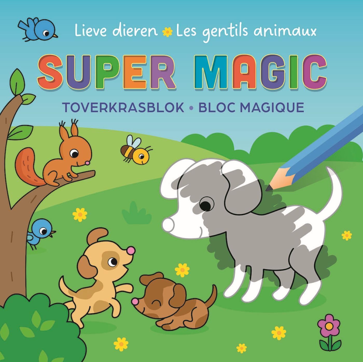 Lieve dieren Toverkrasblok / Les gentils animaux Super Magic Bloc Magique