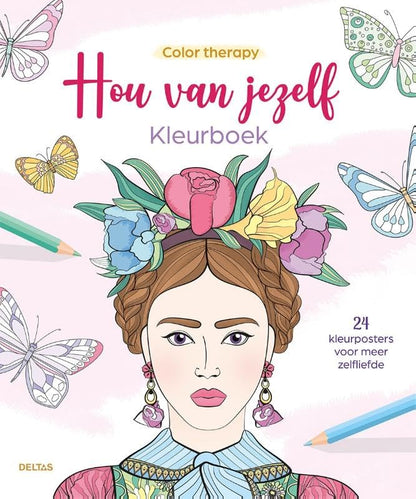 Color therapy Hou van jezelf Kleurboek: 24 kleurposters voor meer zelfliefde