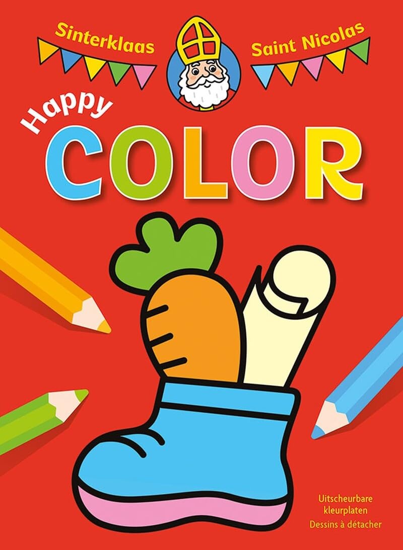 Sinterklaas Happy Color Kleurblok