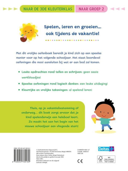 Vakantie oefenpret - Leuke tel- en schrijfoefeningen (naar de 3de kleuterklas / naar groep 2