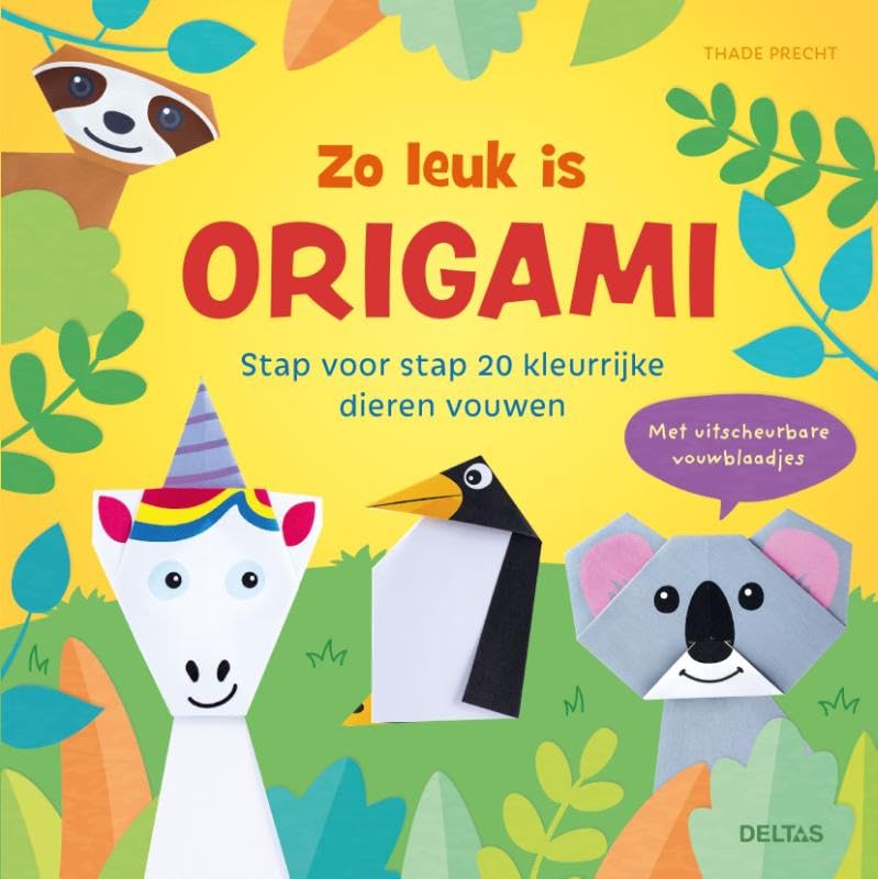 Zo leuk is origami: Stap voor stap 20 kleurrijke dieren vouwen