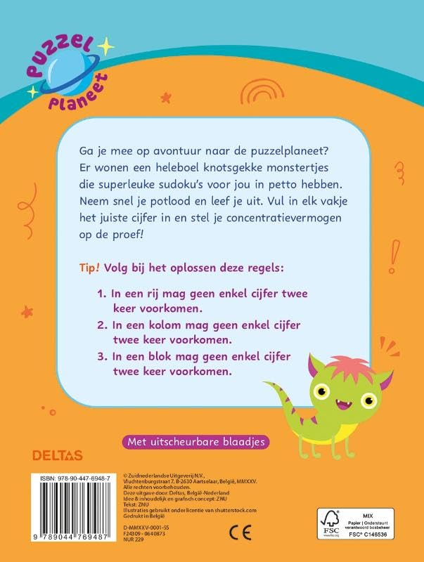 Puzzelplaneet - Superleuke sudoku's (8-10 j.) (Puzzelplaneet - Supercoole sudoku's