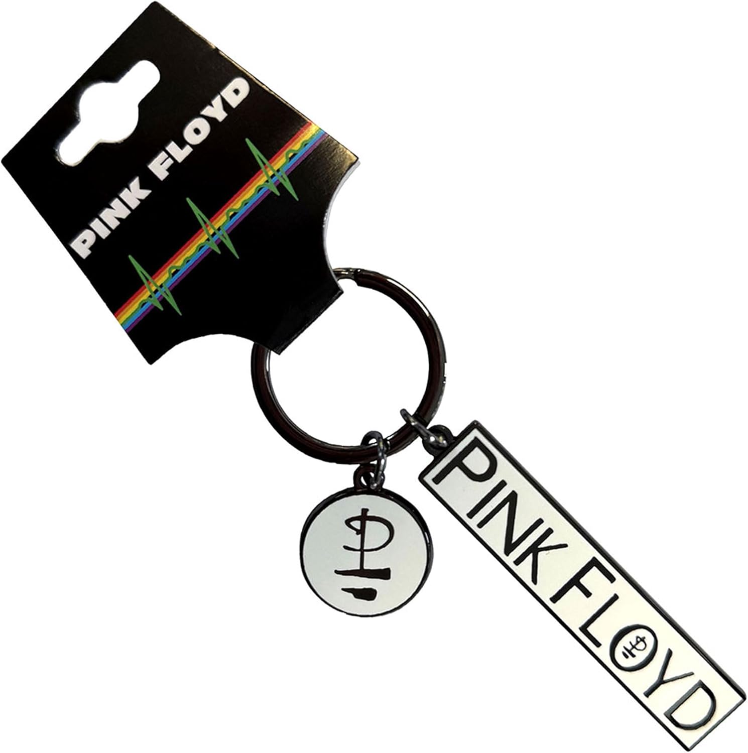 Pink Floyd Division Bell Logo Charm keyring Keychain One Size