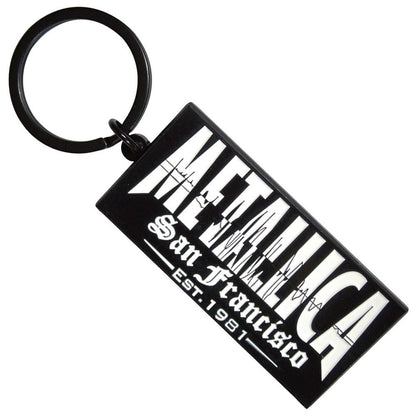 Rock Off officially licensed products Metallica Quake Band Logo Keyring Keychain One Size