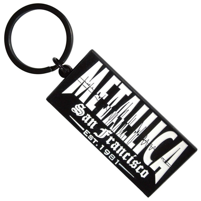 Rock Off officially licensed products Metallica Quake Band Logo Keyring Keychain One Size