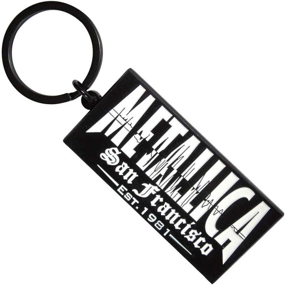 Rock Off officially licensed products Metallica Quake Band Logo Keyring Keychain One Size