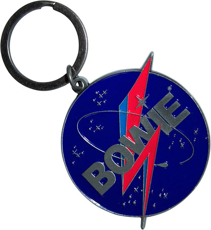 Rock Off officially Licensed Products David Bowie Space Logo keyring Keychain One Size