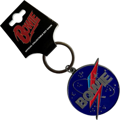 Rock Off officially Licensed Products David Bowie Space Logo keyring Keychain One Size