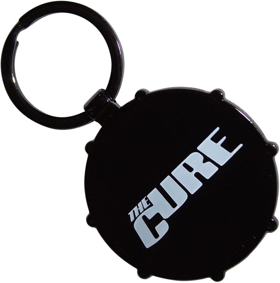 Rock Off officially licensed products The Cure Band Logo Drum Double Sided Keyring Keychain One Size