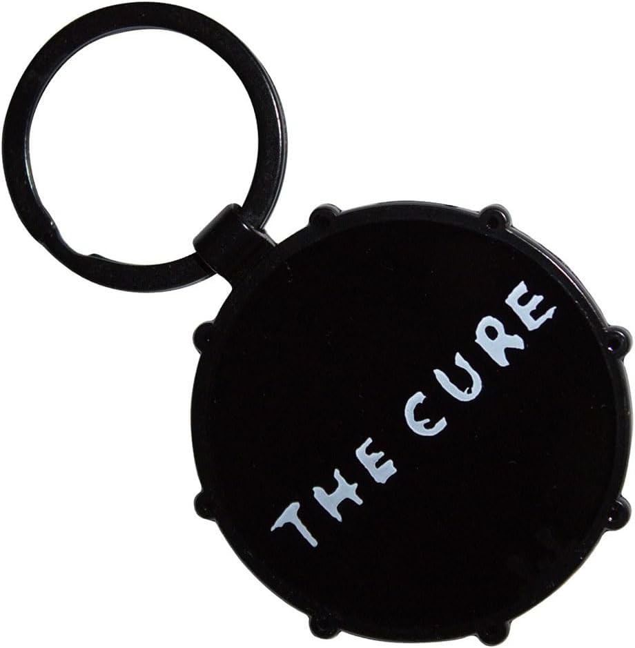 Rock Off officially licensed products The Cure Band Logo Drum Double Sided Keyring Keychain One Size