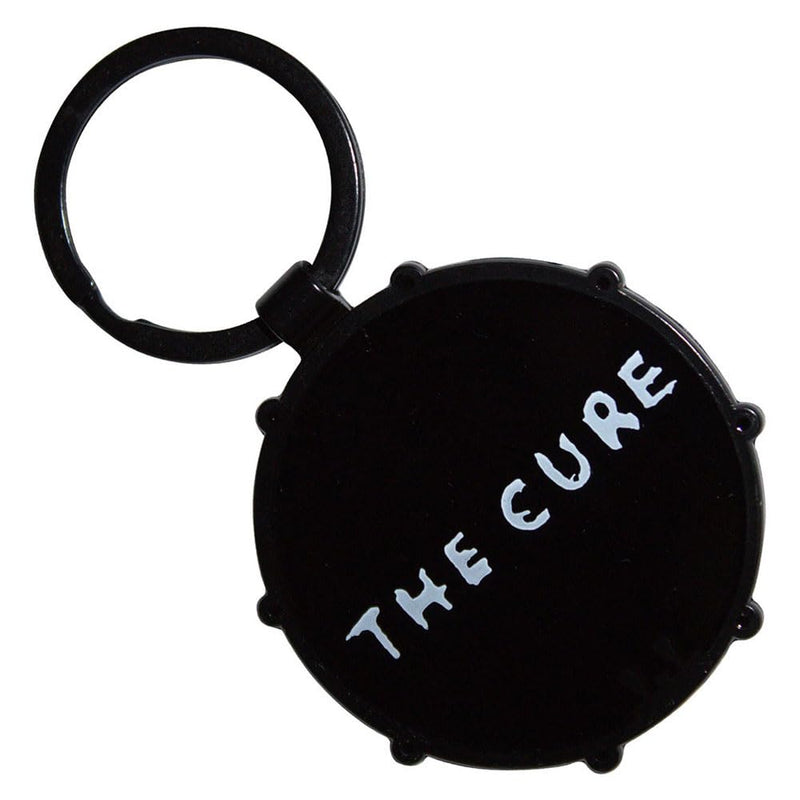 Rock Off officially licensed products The Cure Band Logo Drum Double Sided Keyring Keychain One Size