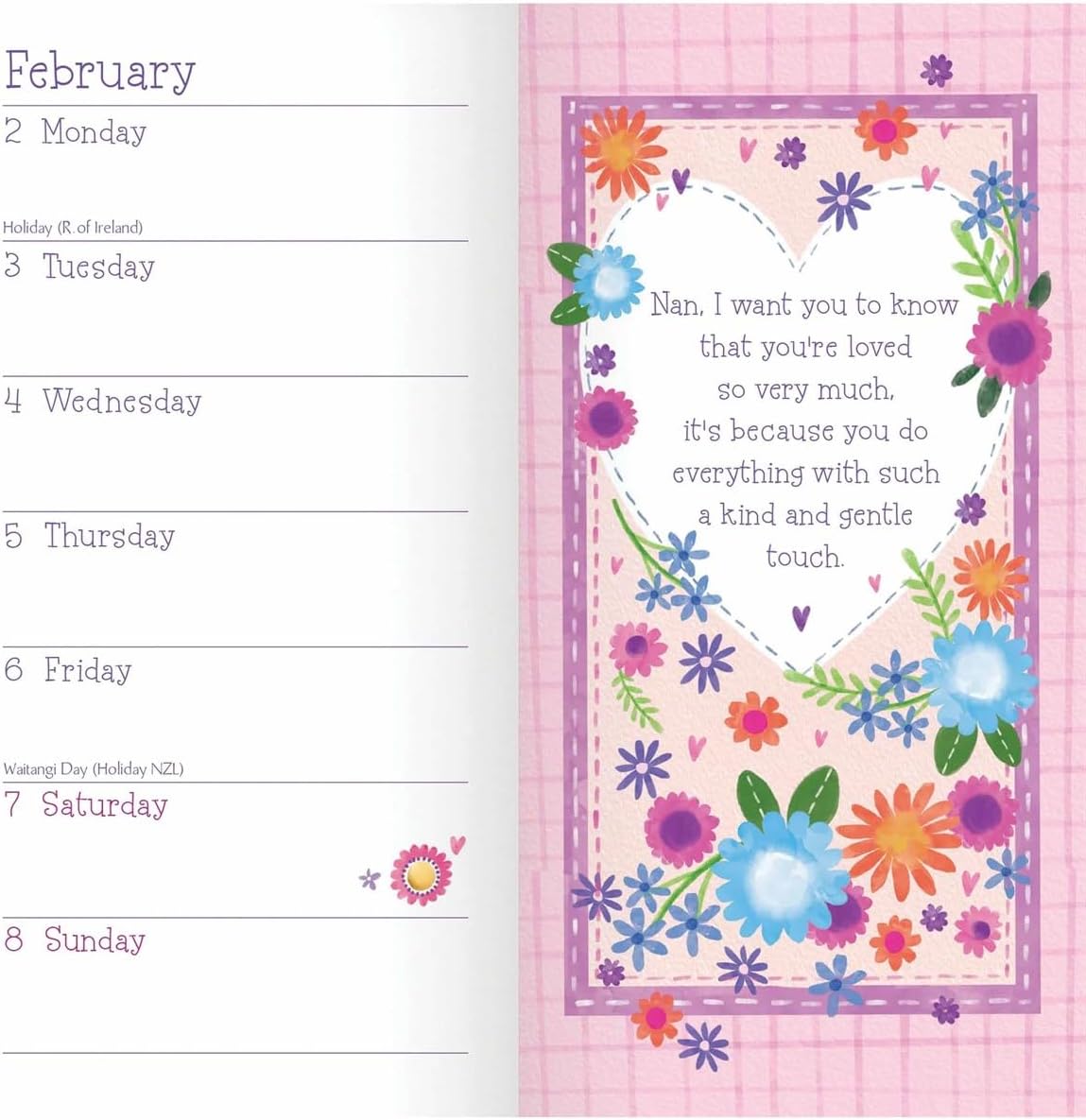 Carousel Worldwide, To My Nan 2026 Slim Diary Planner