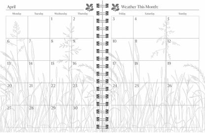 Carousel Worldwide, National Trust, Gardening 2026 Deluxe Wire-o Diary Planner