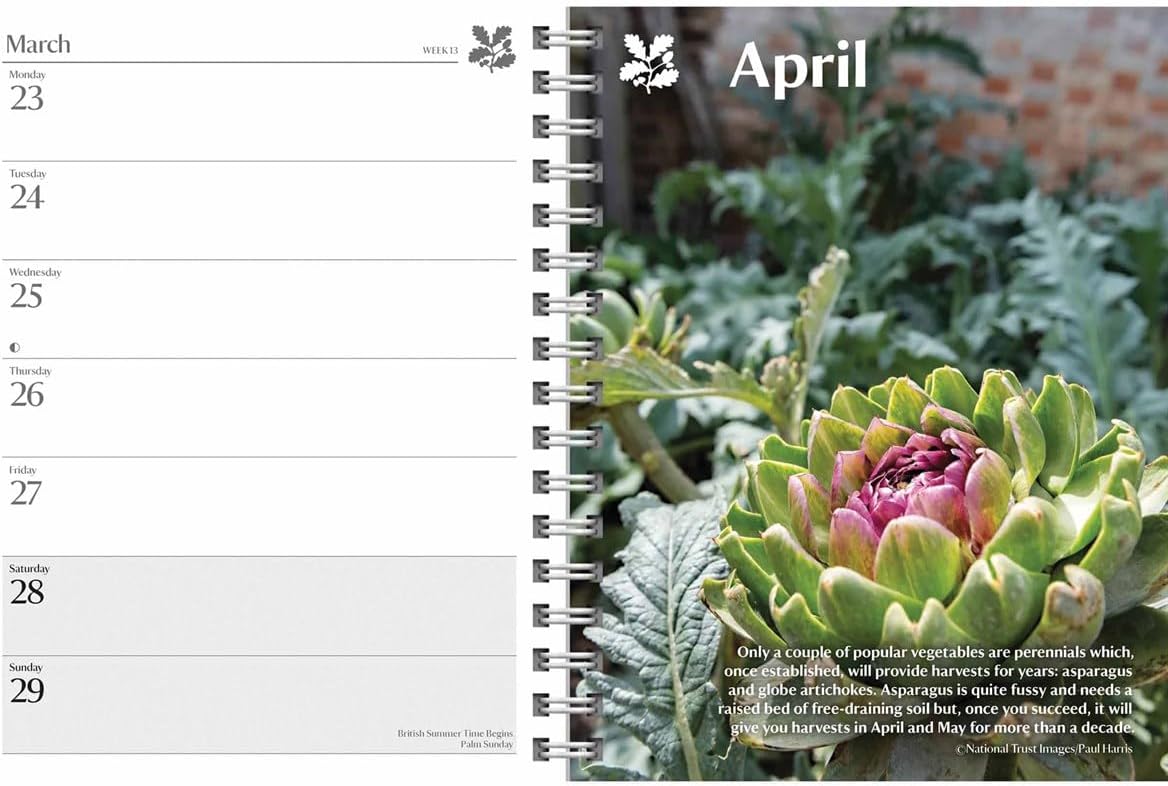Carousel Worldwide, National Trust, Gardening 2026 Deluxe Wire-o Diary Planner