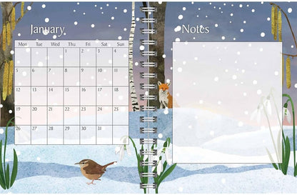 Carousel Worldwide, National Trust, Illustrated 2026 Deluxe Wire-o Diary Planner