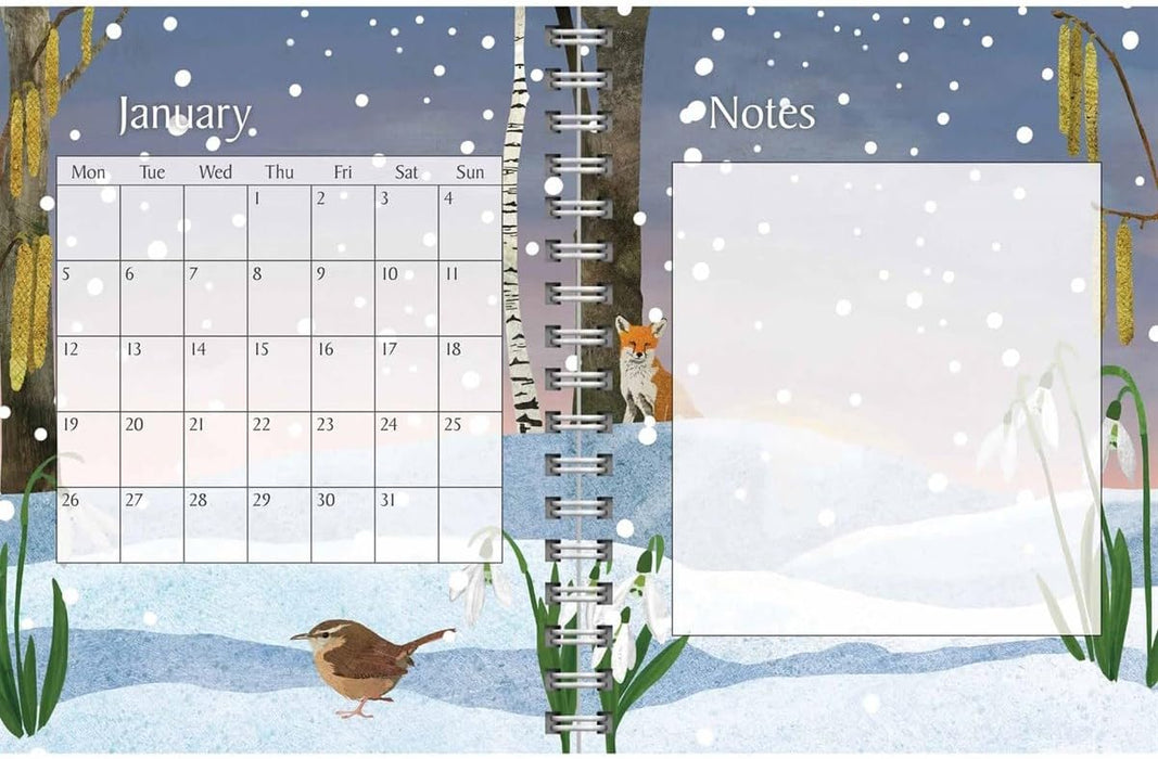 Carousel Worldwide, National Trust, Illustrated 2026 Deluxe Wire-o Diary Planner