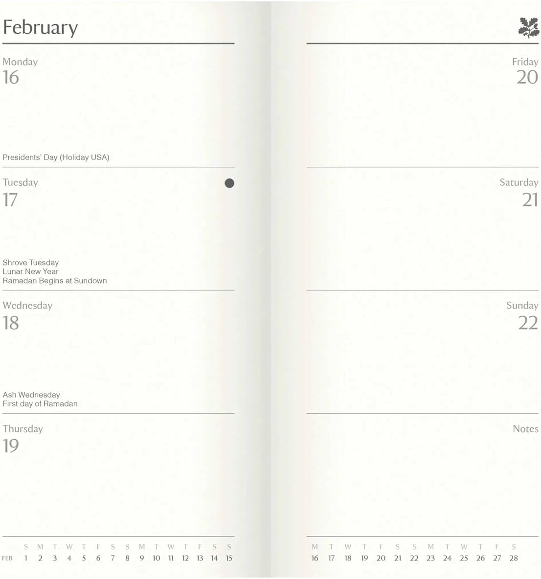 Carousel Worldwide, National Trust 2026 Deluxe Slim Diary Planner