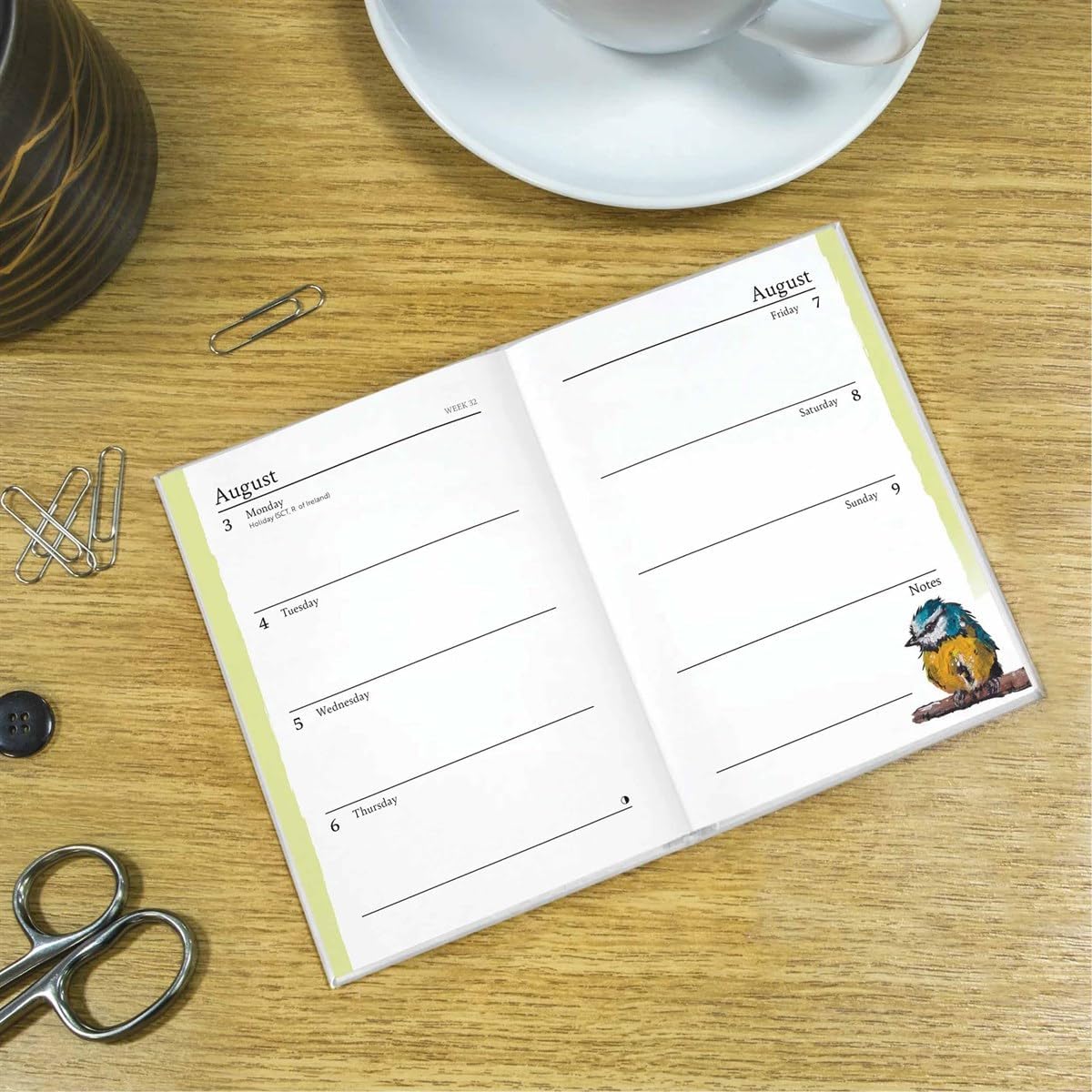 Carousel Worldwide RSPB 2026 Diary Planner – Wildlife Photography, Monthly & Weekly Organiser, Durable Hardcover Journal