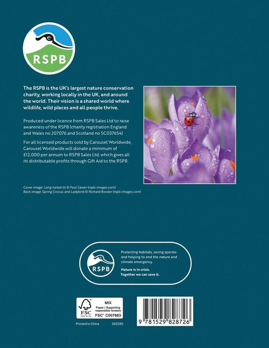 Carousel Worldwide RSPB 2026 Deluxe Wire-O Diary Planner – Weekly & Monthly Organiser with Wildlife Illustrations