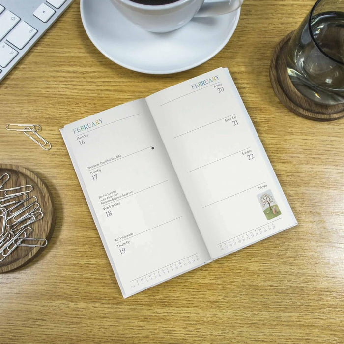 Carousel Worldwide, Garden Days 2026 Deluxe Slim Diary Planner