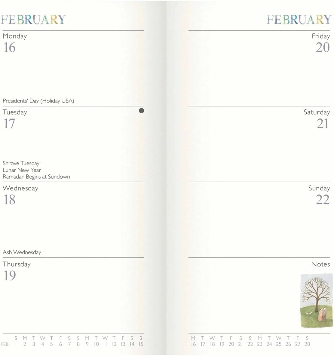 Carousel Worldwide, Garden Days 2026 Deluxe Slim Diary Planner